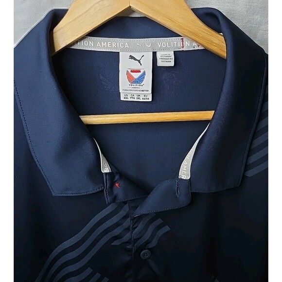 Puma Volition America Polo Shirt, Sz XXL, Blue, Buffalo Golf Club - Picture 7 of 9